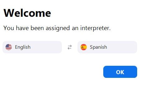 assigned as interpreter zoom